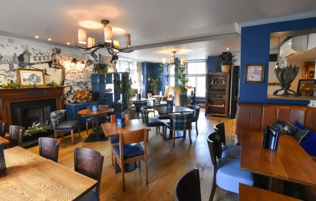 modern Scottish restaurant and bar interior space